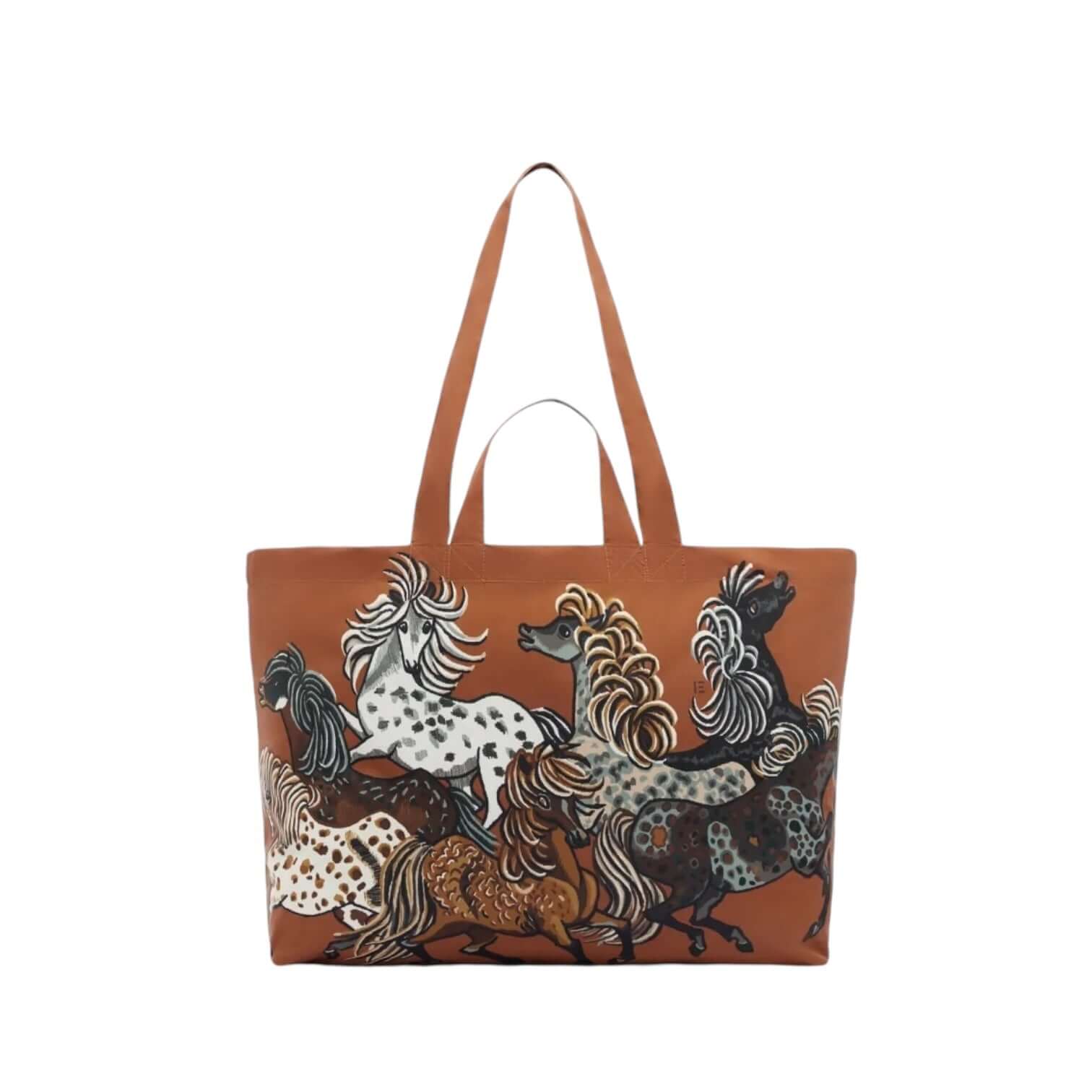 Borsa Maxi Shopping Western Marrone