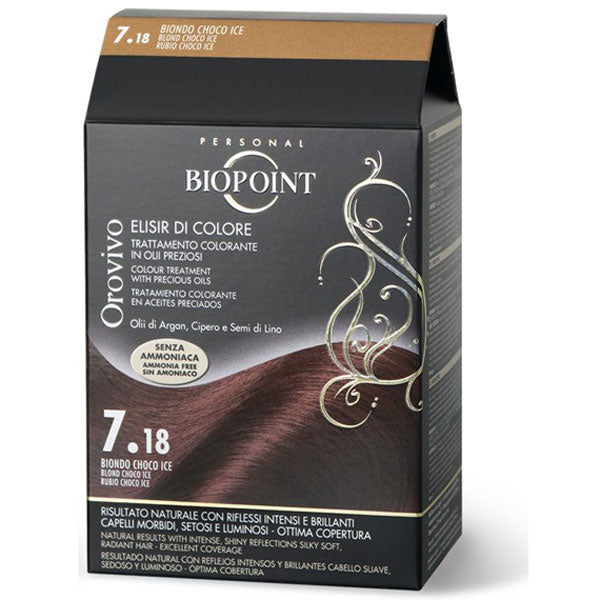 BIOPOINT OROVIVO ELISIRCOLORE BIONDO CHOCO ICE 7.18