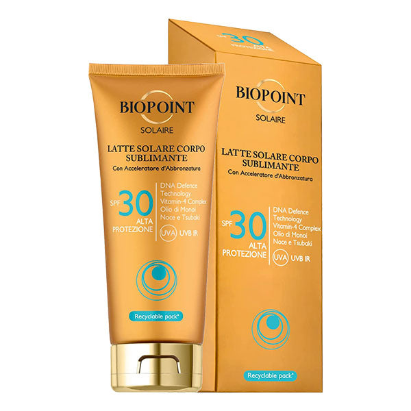 BIOPOINT SOLAIRE LATTE SOLARE CORPO SUBLIMINANTE SPF 30 200 ML