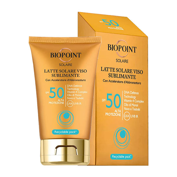 BIOPOINT SOLAIRE LATTE SOLARE VISO SUBLIMINANTE SPF 50 50 ML
