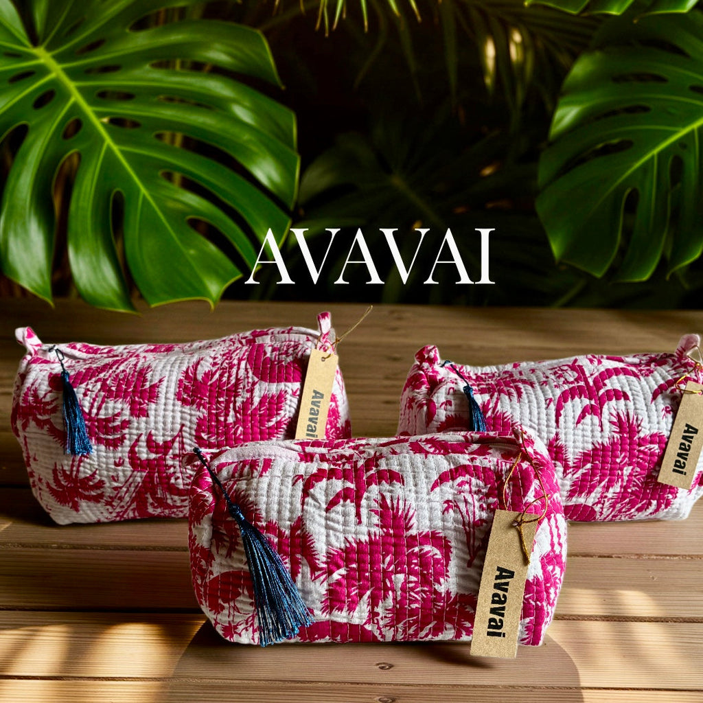 Roary Pouches ★  Fucsia Palm