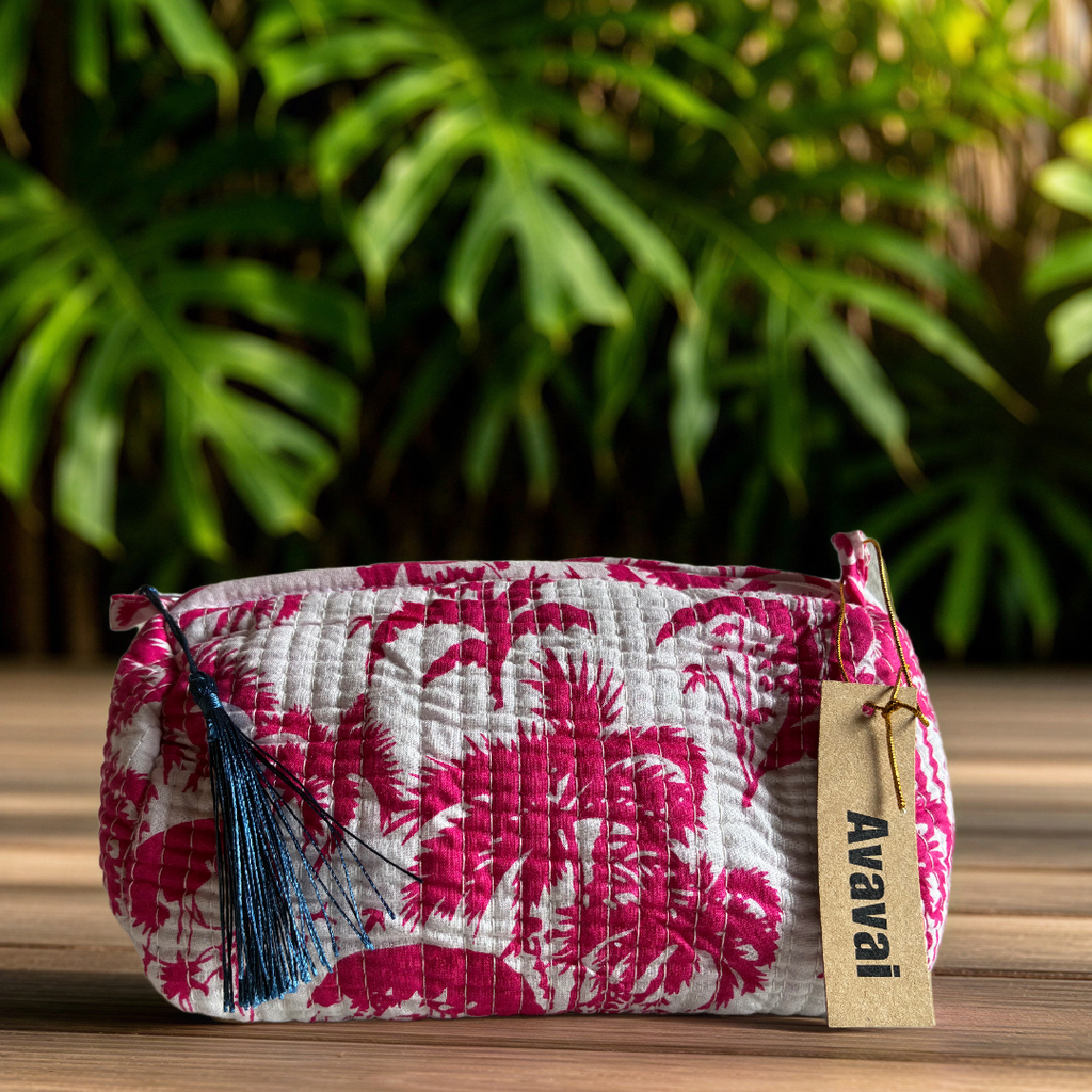 Roary Pouches ★  Fucsia Palm