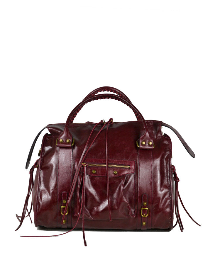 Large Shoulder Bag with Strap – Premium Italian Leather