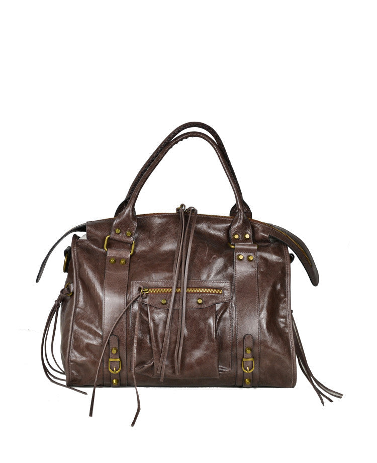 Large Shoulder Bag with Strap – Premium Italian Leather