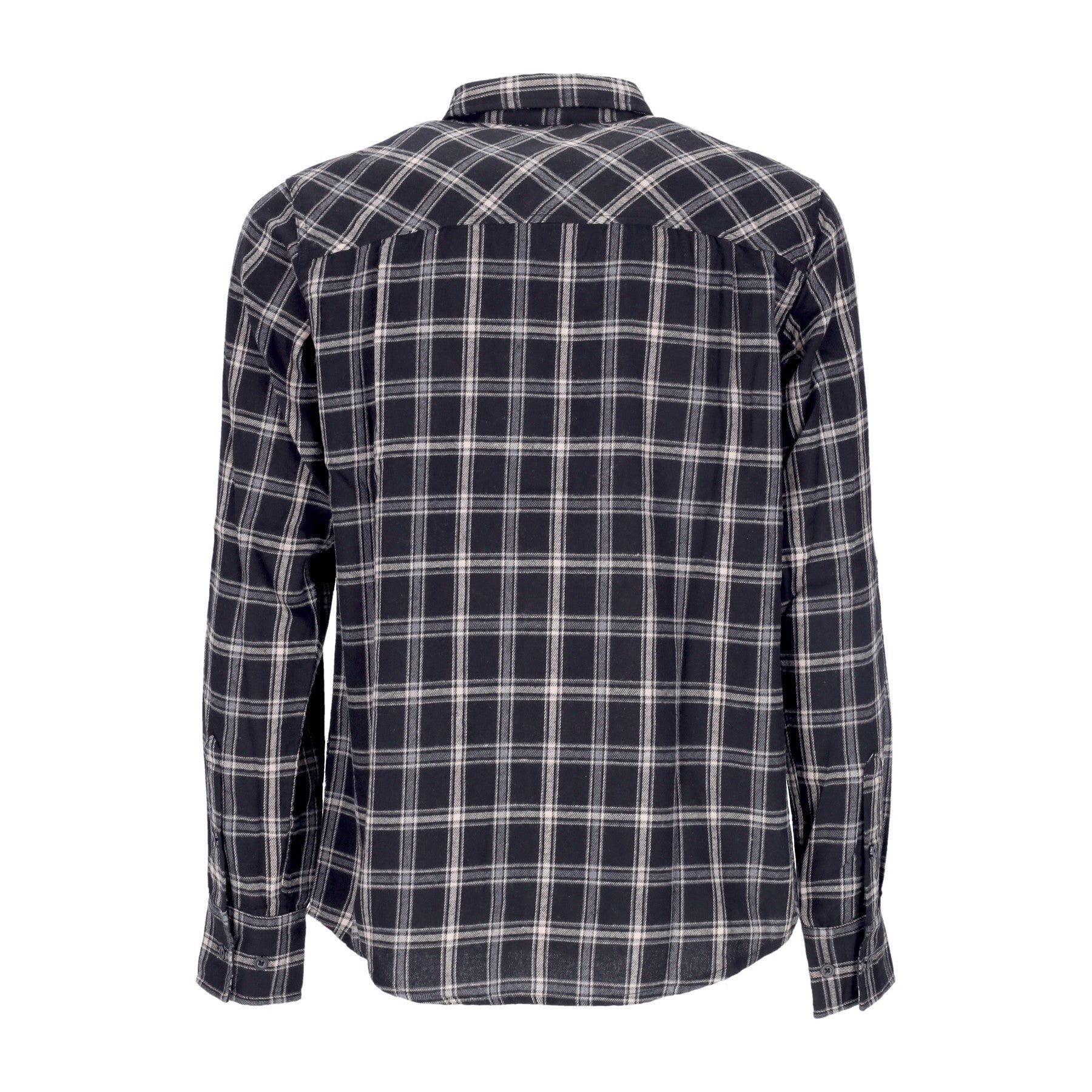 Santa Cruz Camicia Uomo Manica Lunga Nera a Quadri Apex - Black Check