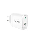 CARICATORE ADATTATORE UNIVERSALE TYPE-C 1 BIANCO [CC45-1C1A]