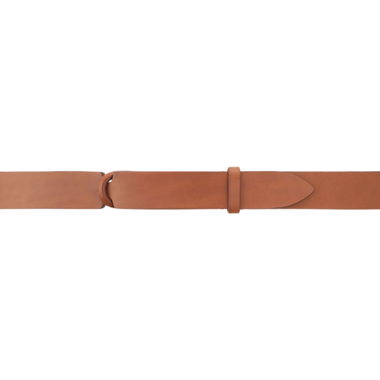 Cintura Nobuckle Bull in Cuoio