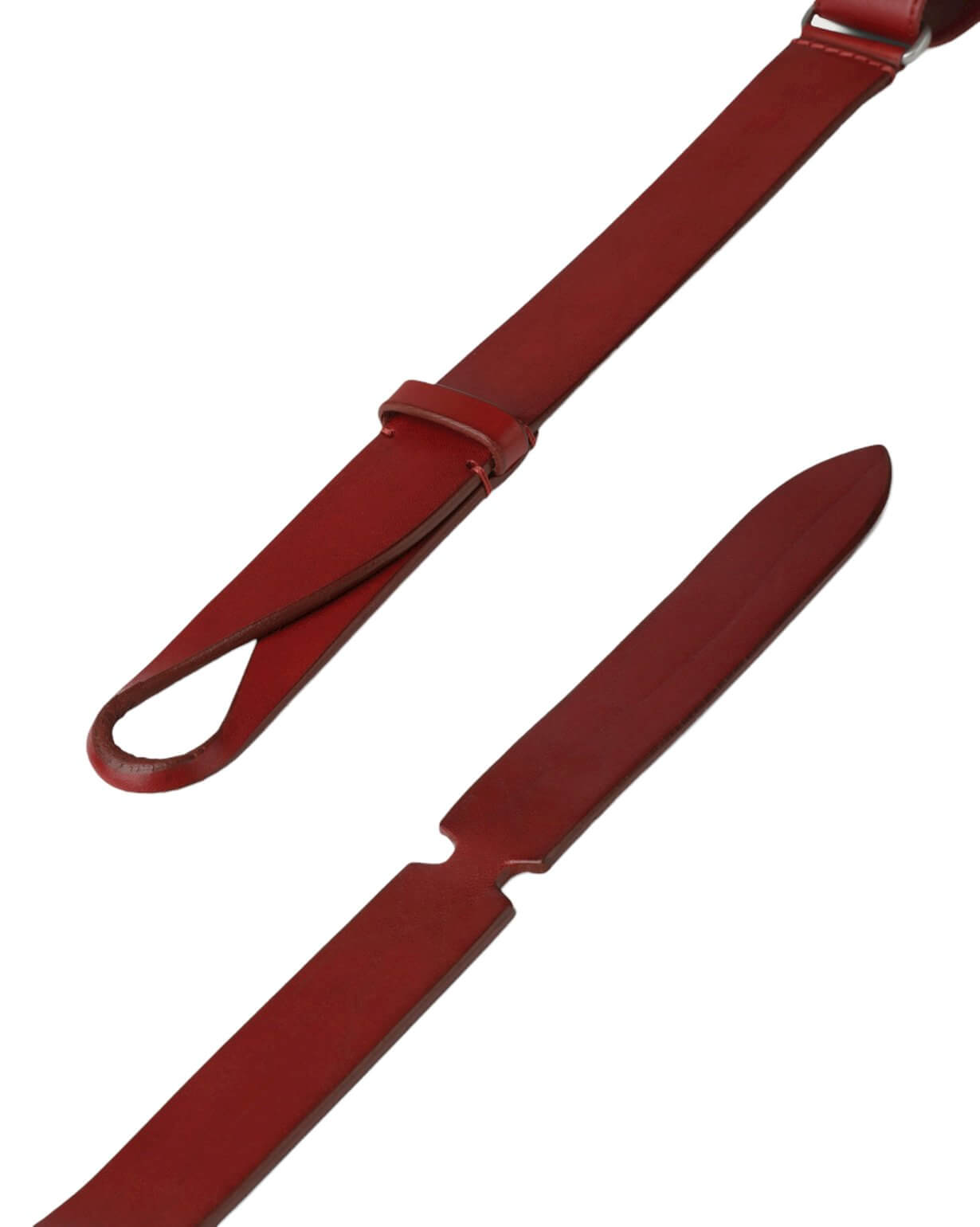 Cintura Nobuckle Bull in Cuoio