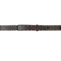 Cintura Nobuckle Bull Soft in Cuoio con Micro-Borchie