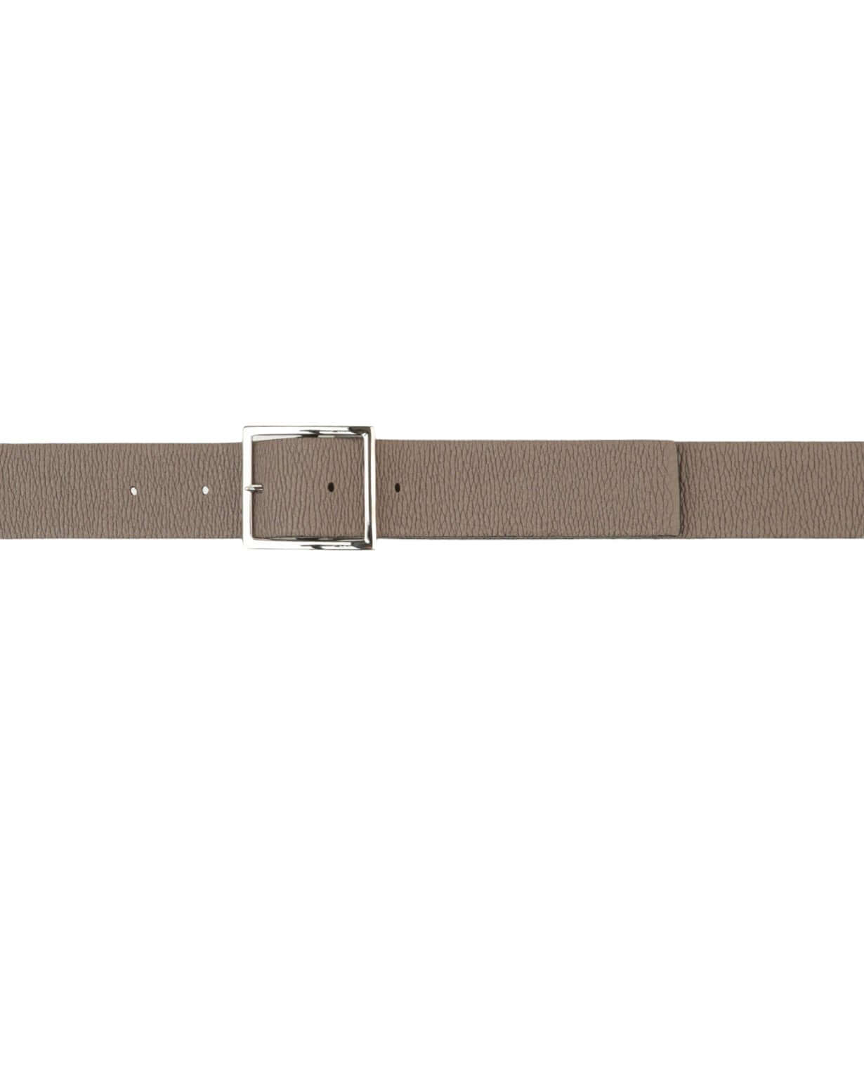 Cintura Reversibile Micron Double Nero/Fango in Pelle