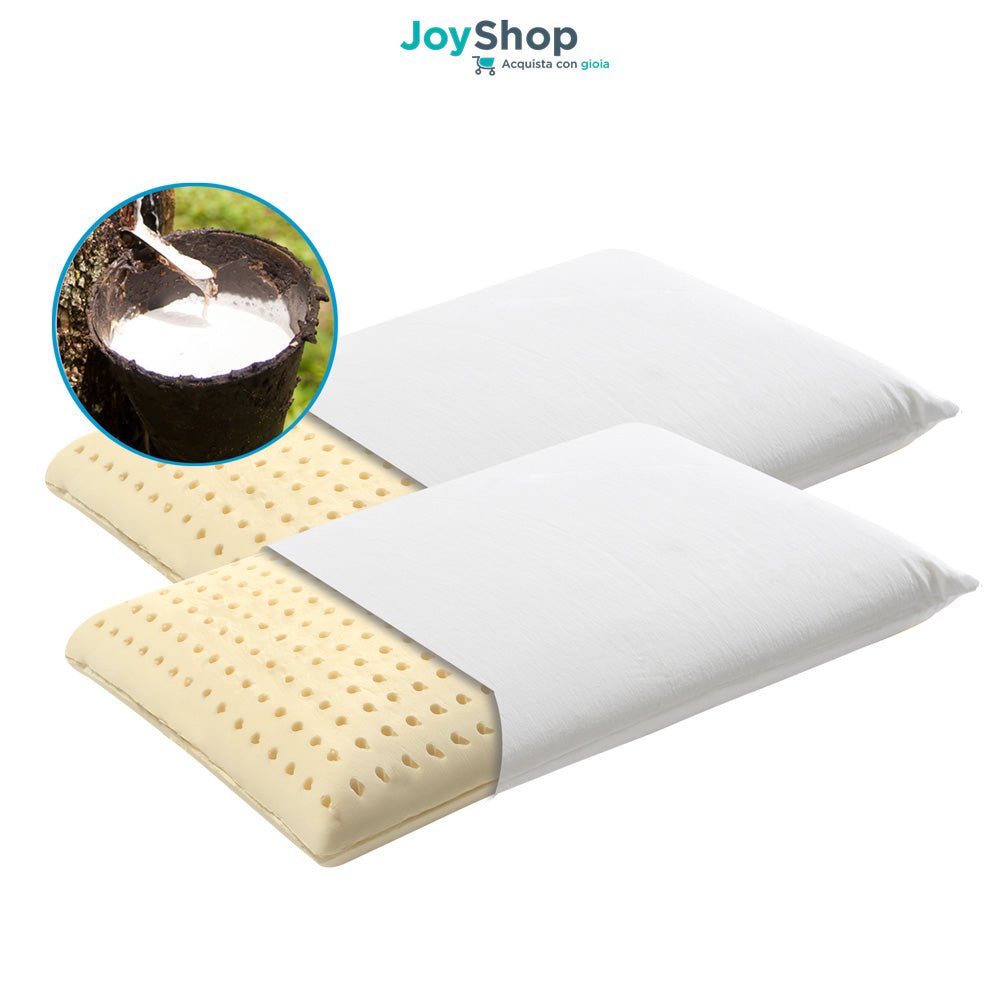 Coppia Cuscini Lattice – Freschi e Antiacaro, Cotone Sfoderabile | NOTTURNO H11