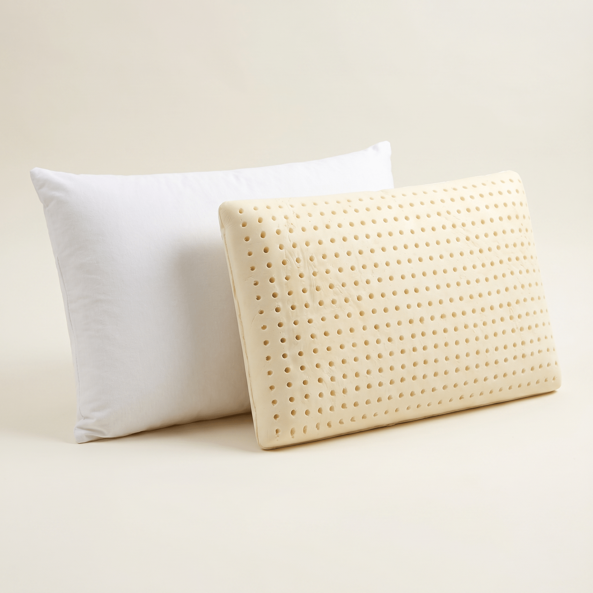Coppia Cuscini Lattice Naturale – Antiacaro, Cotone Sfoderabile | NATURE H12