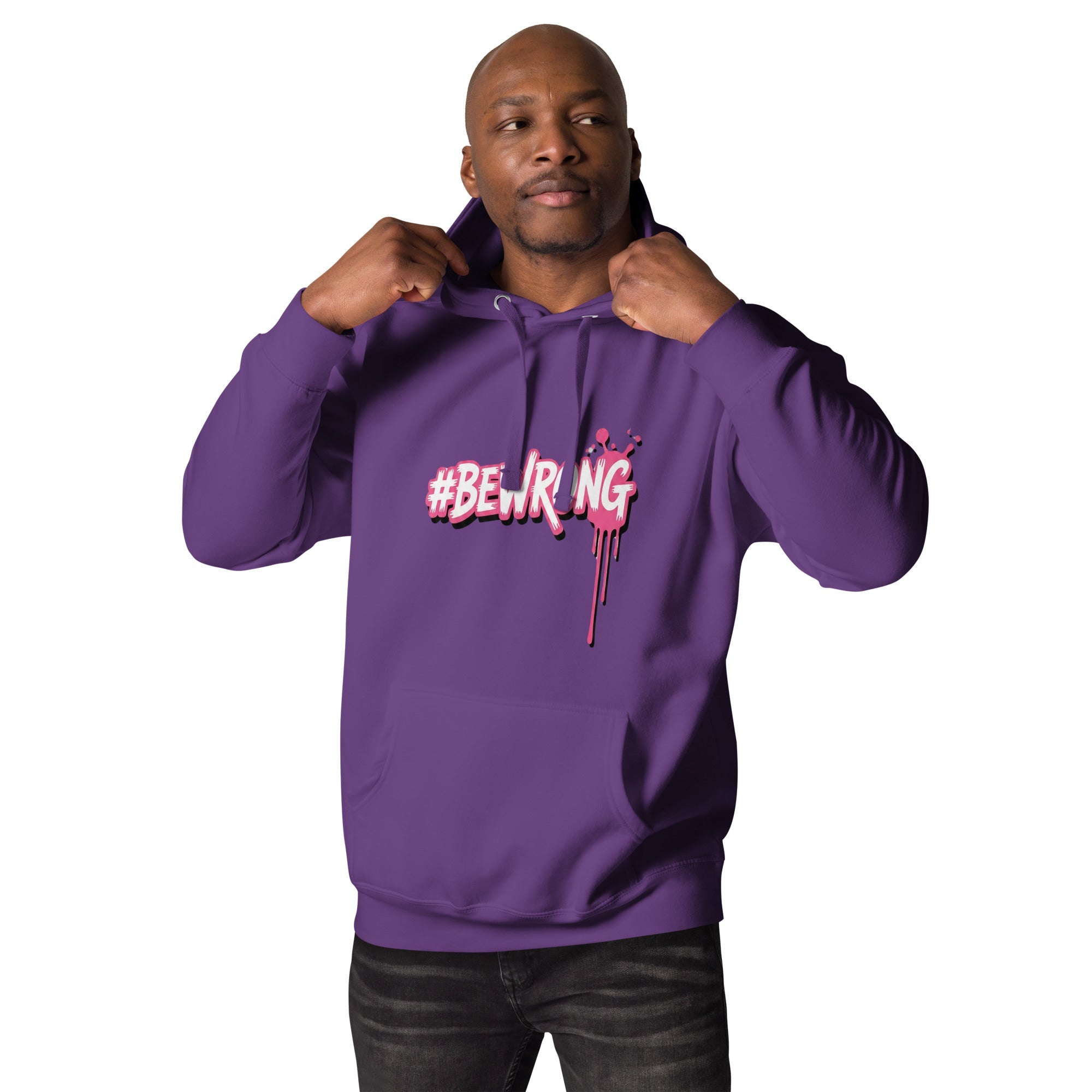 Felpa con Cappuccio Streetwear #BEWRONG 🔴 | FAIL – Comfort, Stile & Coraggio di Sbagliare