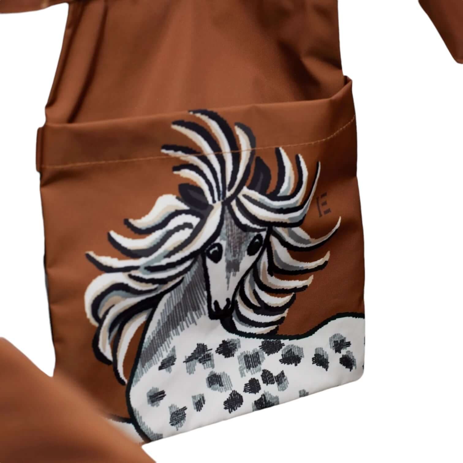 Borsa Maxi Shopping Western Marrone