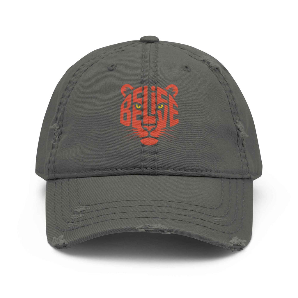 Cappellino Believe Vissuto | Distressed Dad Hat con Stile Autentico