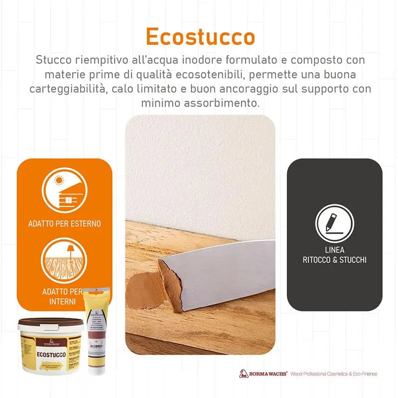 STUCCO PER LEGNO BORMA WACHS FINITURA ROVERE (51) BARATTOLO DA 1 KG