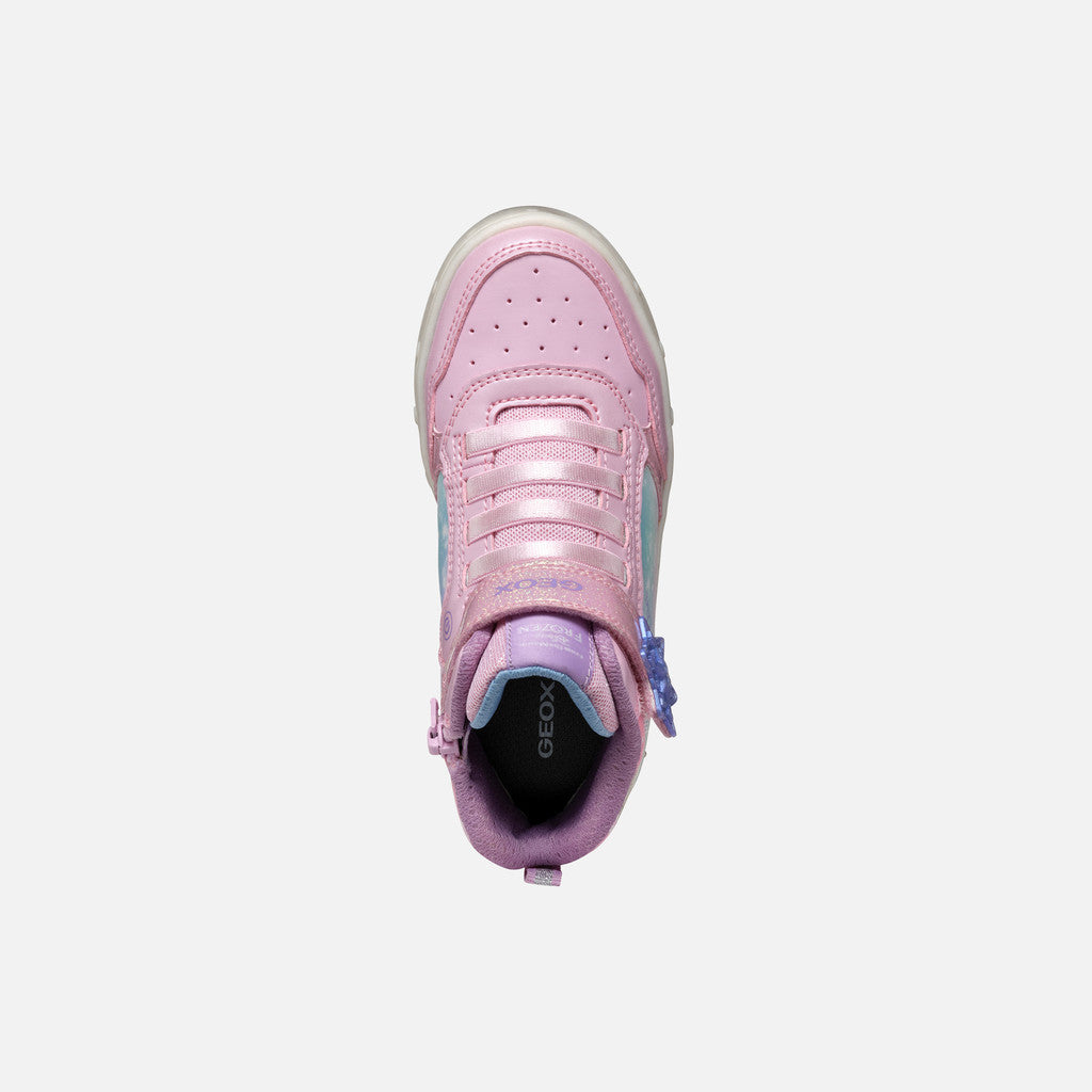 Geox Skylin Disney Frozen - Sneaker Bambina con Luci Rosa