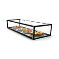 Vetrine neutre da appoggio, completamente realizzate in CRISTALLO TEMPERATO Dim. mm 920x330x215h