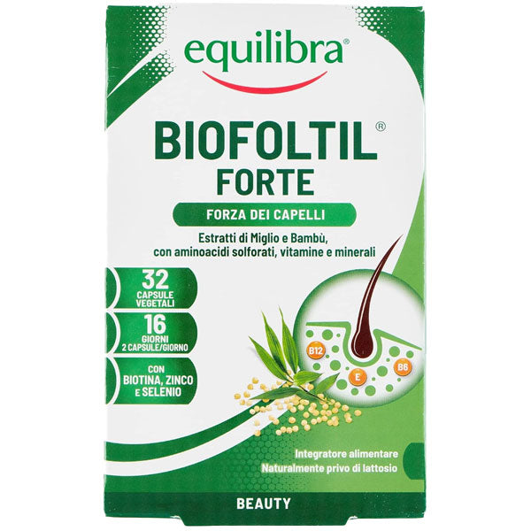 EQUILIBRA INTEGRATORE BIOFOLTIL FORTE FORZA DEI CAPELLI 32 CPS