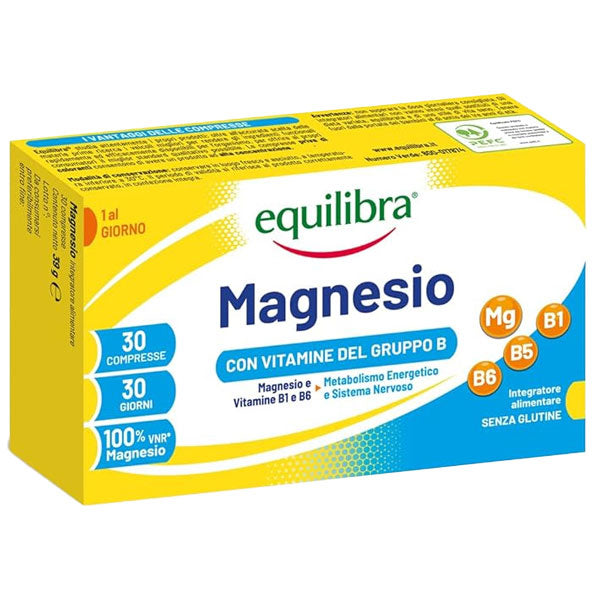 EQUILIBRA INTEGRATORE MAGNESIO CON VITAMINE DEL GRUPPO B 30 CPR