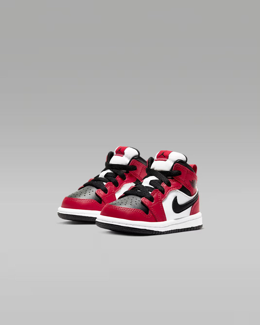 Jordan 1 Mid Sneakers Bambino Nero Rosso - 640735-069