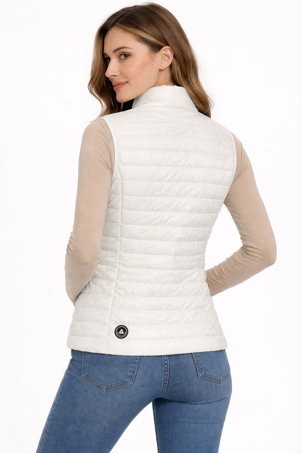 Astrolabio Gilè Donna C16E 010 - Gilet Bianco 100% Poliestere Taglie 42-54