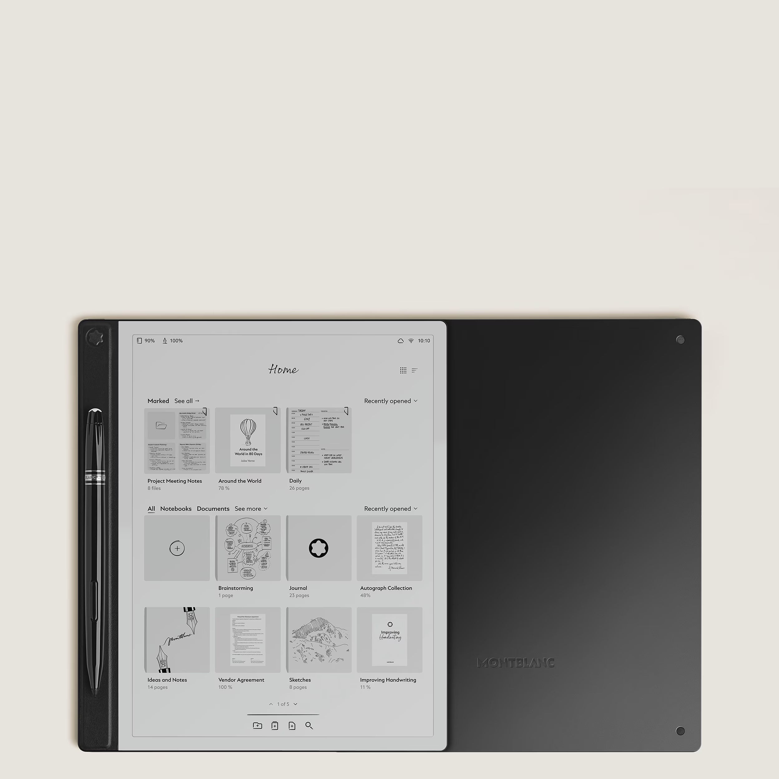 Montblanc Digital Paper nero 135010