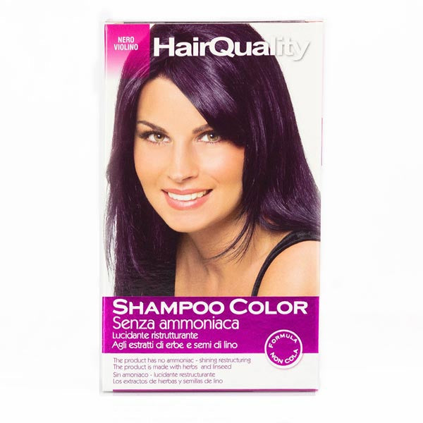 HAIR QUALITY SHAMPOO COLORORANTE CAPELLI NERO VIOLINO