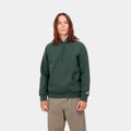 Carhartt Felpa con cappuccio da uomo 1026384 1H3 juniper-gold