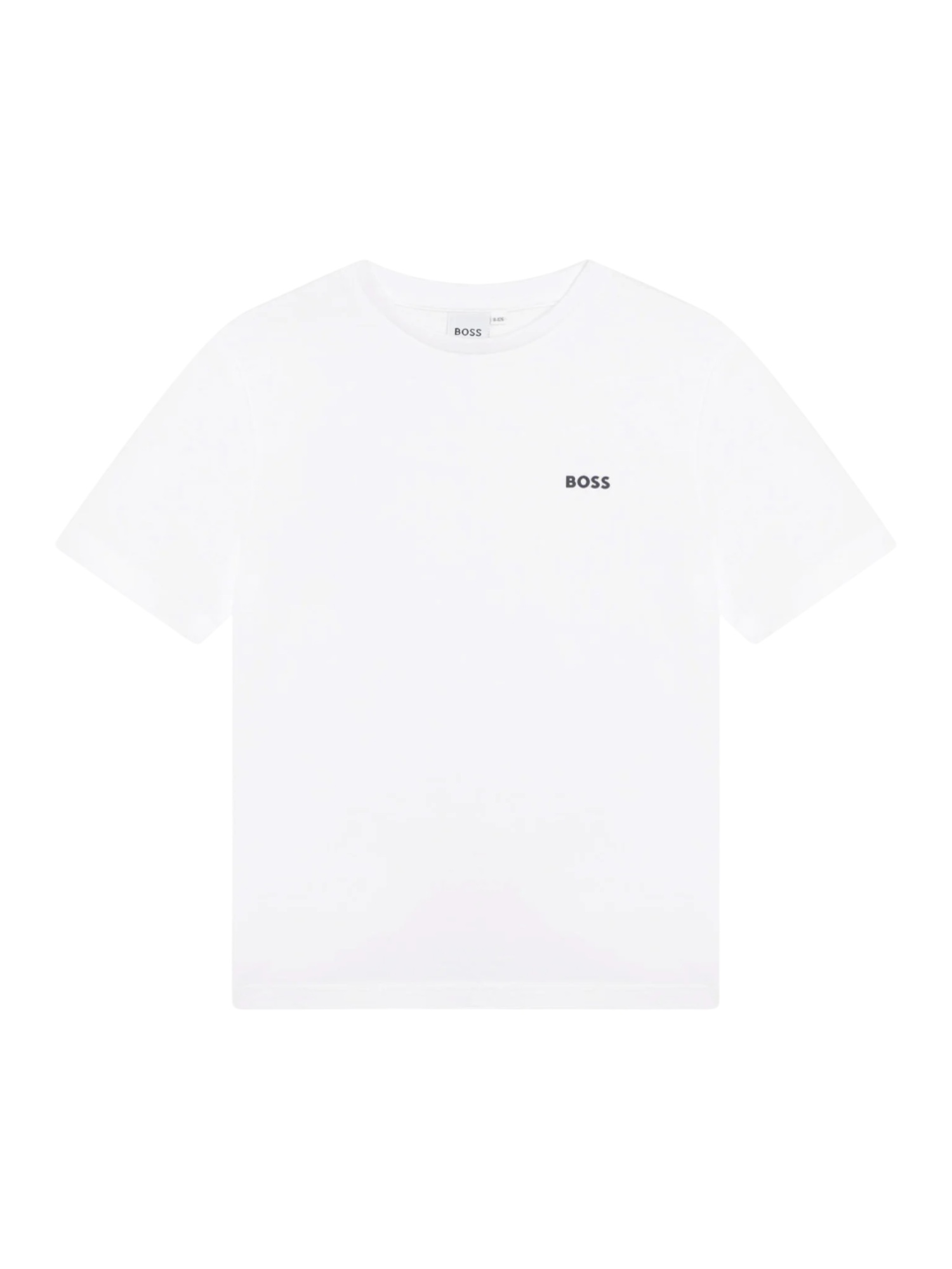 Boss T-shirt maniche corte in jersey con logo bianco