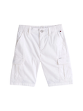 Tommy Hilfiger bermuda cargo Woven bianco