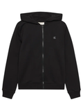 Calvin Klein Jeans felpa con cappuccio e zip unisex nero