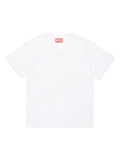 Diesel T-shirt manica corta Tmarcus con logo iconico bianco