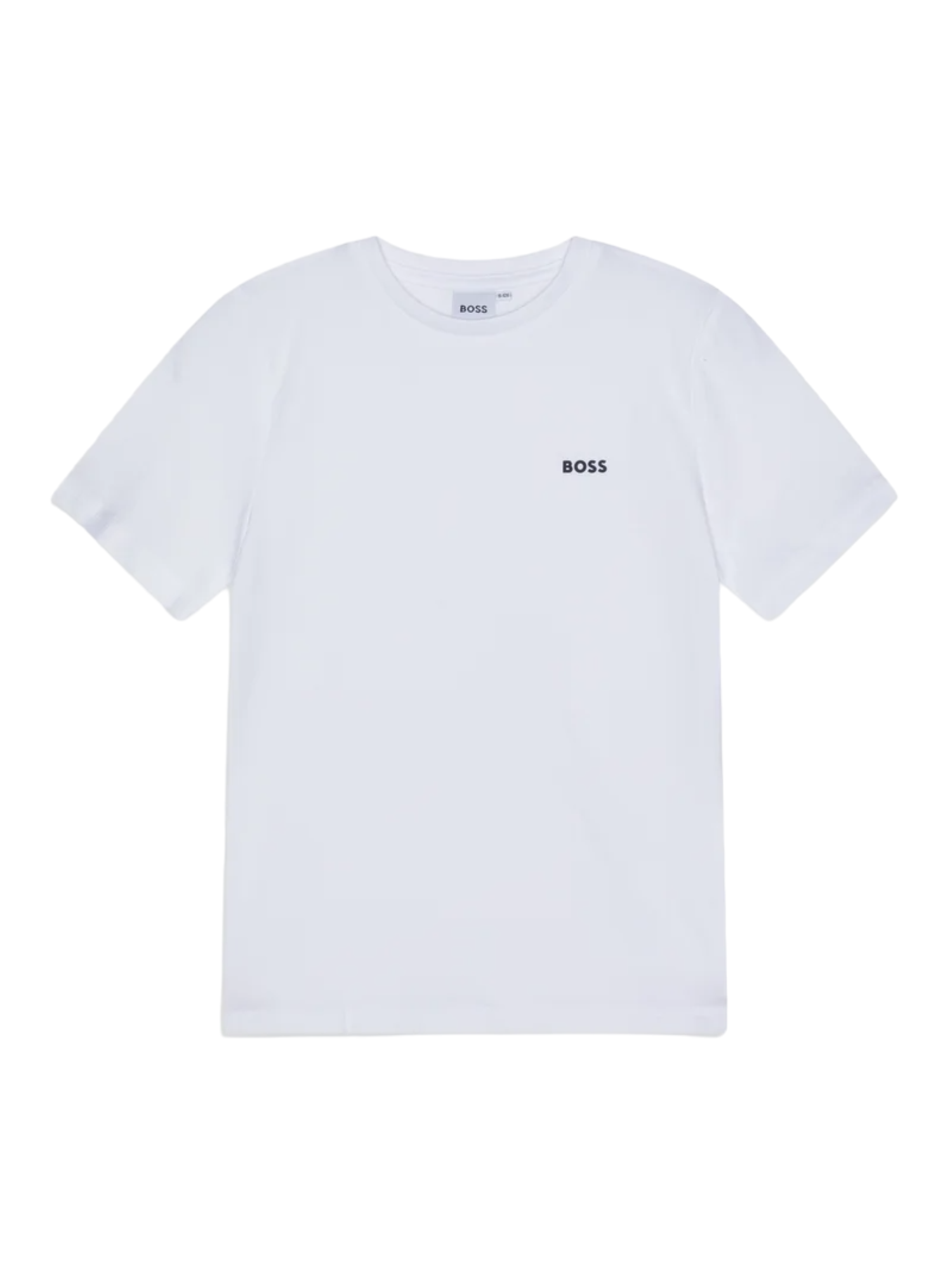 Boss T-shirt maniche corte in jersey con logo bianco