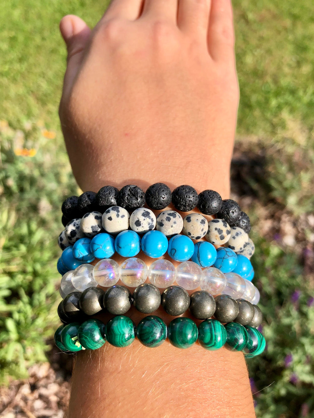 Bracciali Palline Pietre