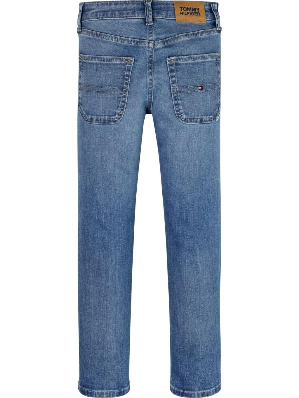 Tommy Hilfiger jeans gamba dritta lavaggio blu medio