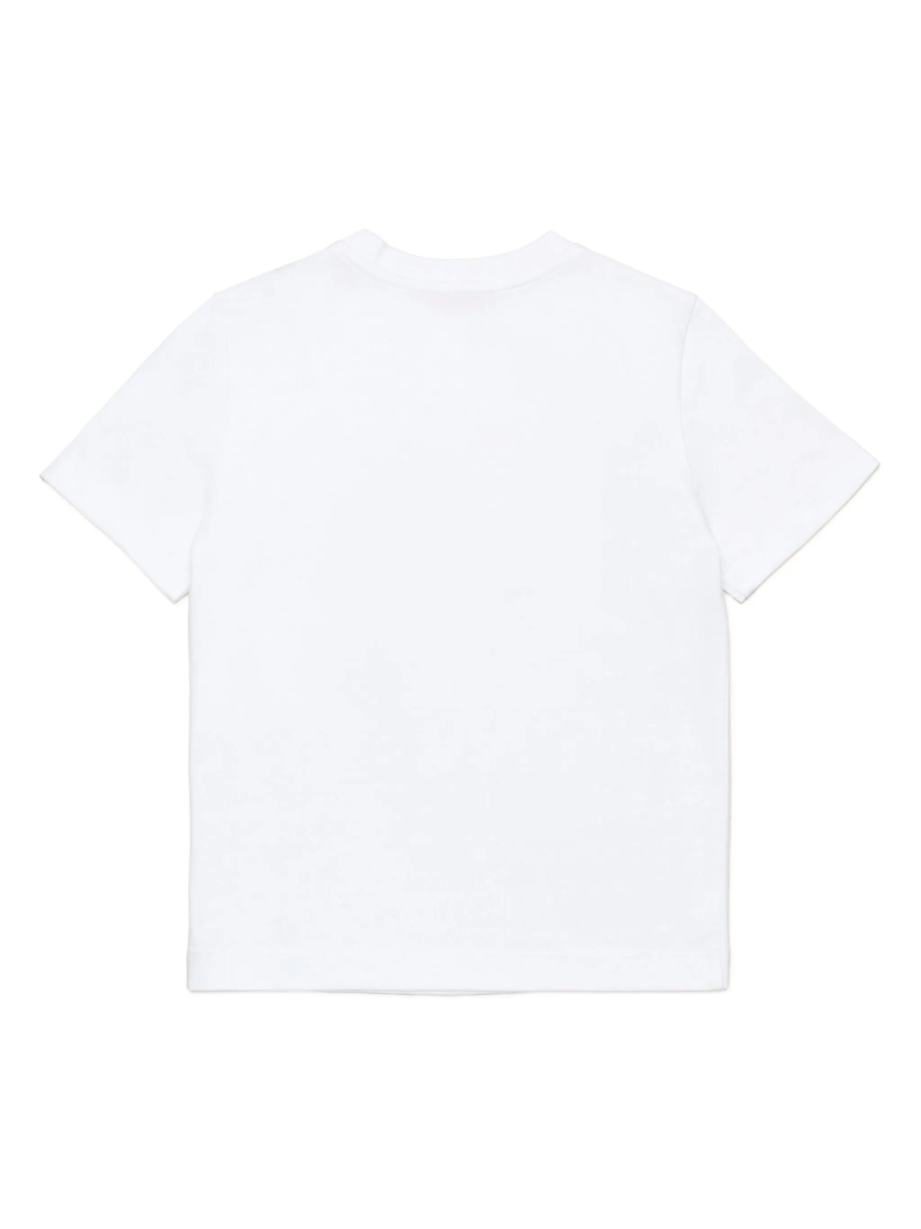 Diesel T-shirt maniche corte con stampa logo in cotone bianco