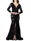 Impero Couture abito da cerimonia in tulle con ricami strass nero