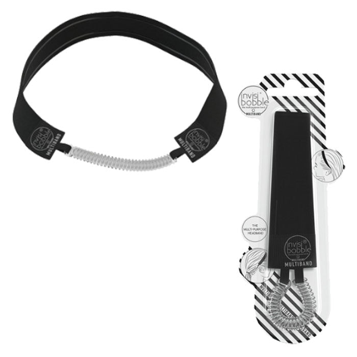 INVISI BOBBLE MULTIBAND2 IN 1 HEAD BAND HAIR RING BLACK