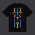 Dolly Noire T-shirt Uomo Tre di Spade Napoletane Nera - TS1214-TT-01