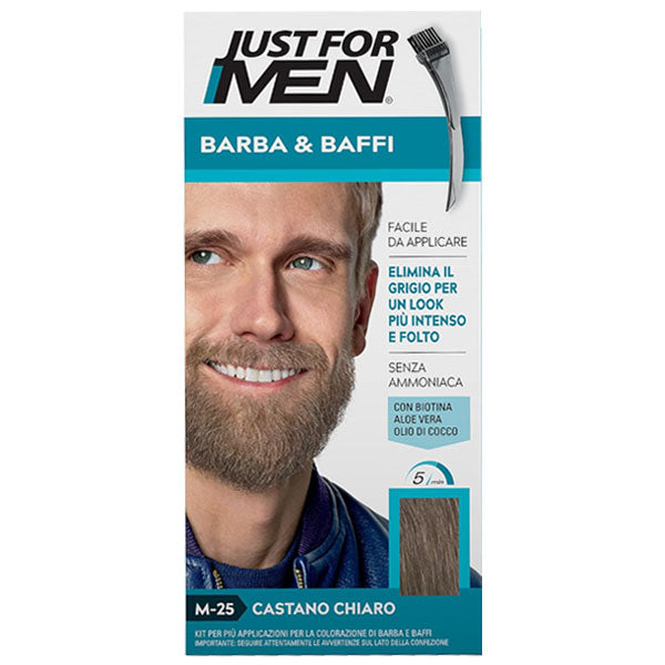 JUST FOR MEN BARBA E BAFFI ELIMINA IL GRIGIO CASTANO CHIARO