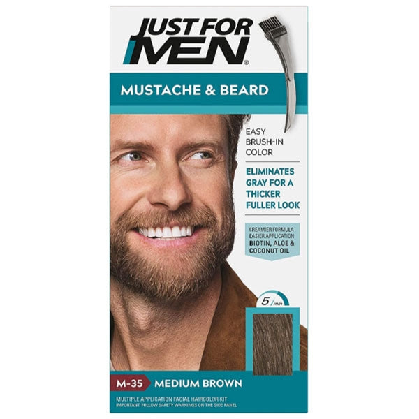 JUST FOR MEN BARBA E BAFFI ELIMINA IL GRIGIO CASTANO MEDIO