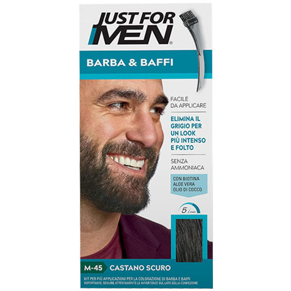 JUST FOR MEN BARBA E BAFFI ELIMINA IL GRIGIO CASTANO SCURO