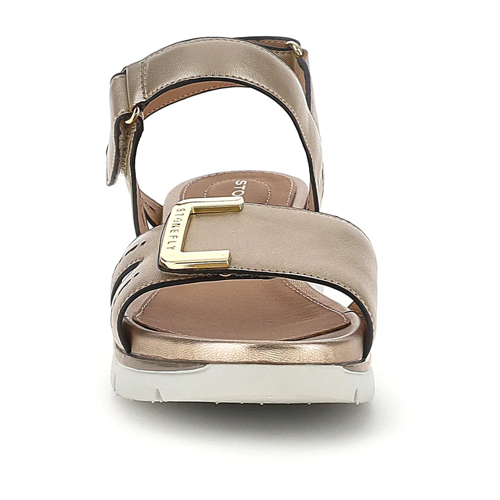 Stonefly Sandalo Donna ELODY 24 Oro 223658-I89 | Pelle Laminata Blusoft®