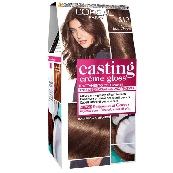 L'OREAL CASTING CREME GLOSS CASTANO ICED CHOCO 513