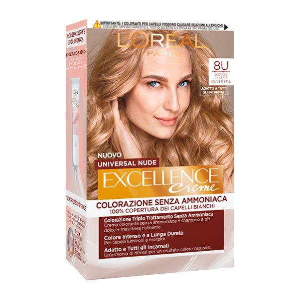 L'OREAL EXCELLENCE NO AMMONIACA BIONDO CHIARO NUDE 8U