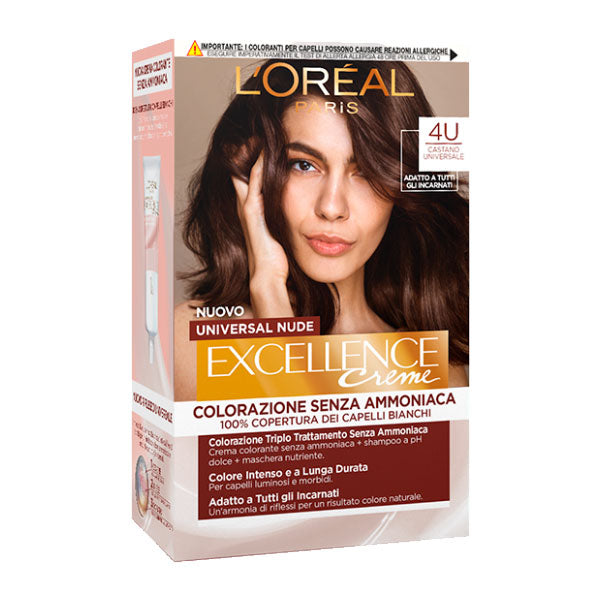 L'OREAL EXCELLENCE NO AMMONIACA CASTANO NUDE 4U