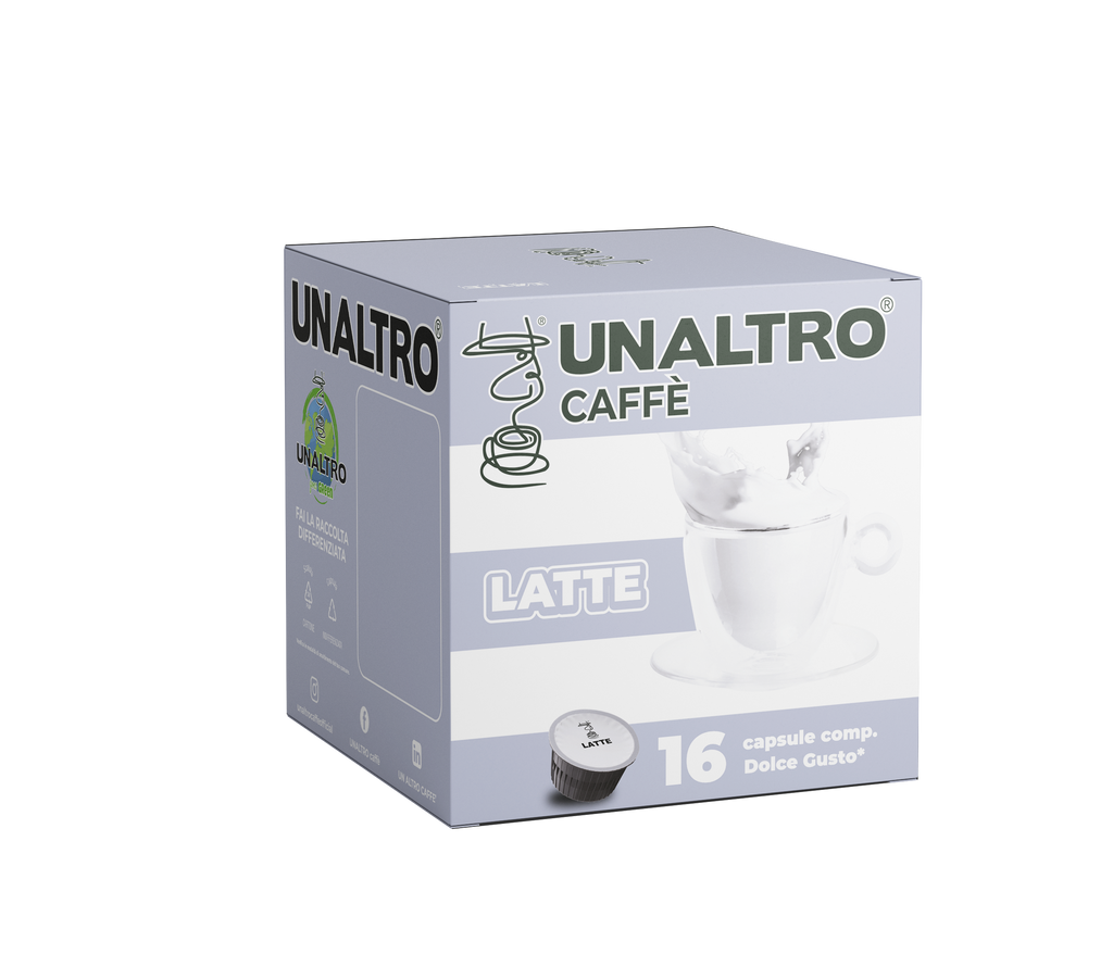 16 CAPSULE DOLCE GUSTO®   UNALTRO CAFFE MISCELA LATTE.