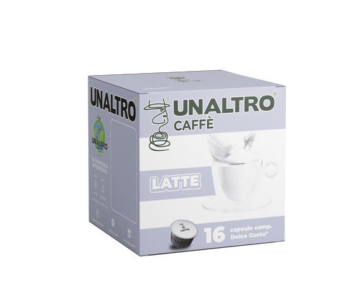16 CAPSULE DOLCE GUSTO®   UNALTRO CAFFE MISCELA LATTE.