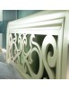 LETTO MATRIMONIALE SHABBY CON TESTATA TRAFORATA BIANCO 171x216x112